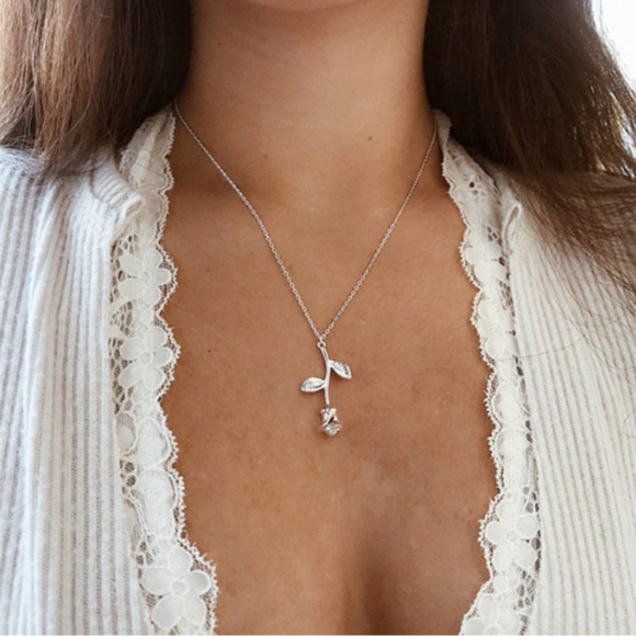 2/$25🍒 ETERNITY Rose Necklace - Picture 2 of 5